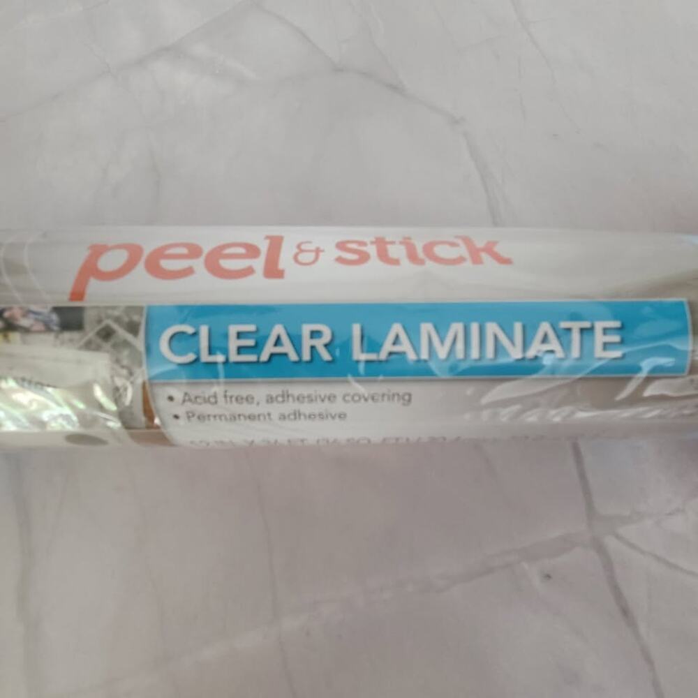 Laminate Duck Peel & Stick Clear 12 x 36 ft - 1 roll New Sealed - Picture 2 of 6